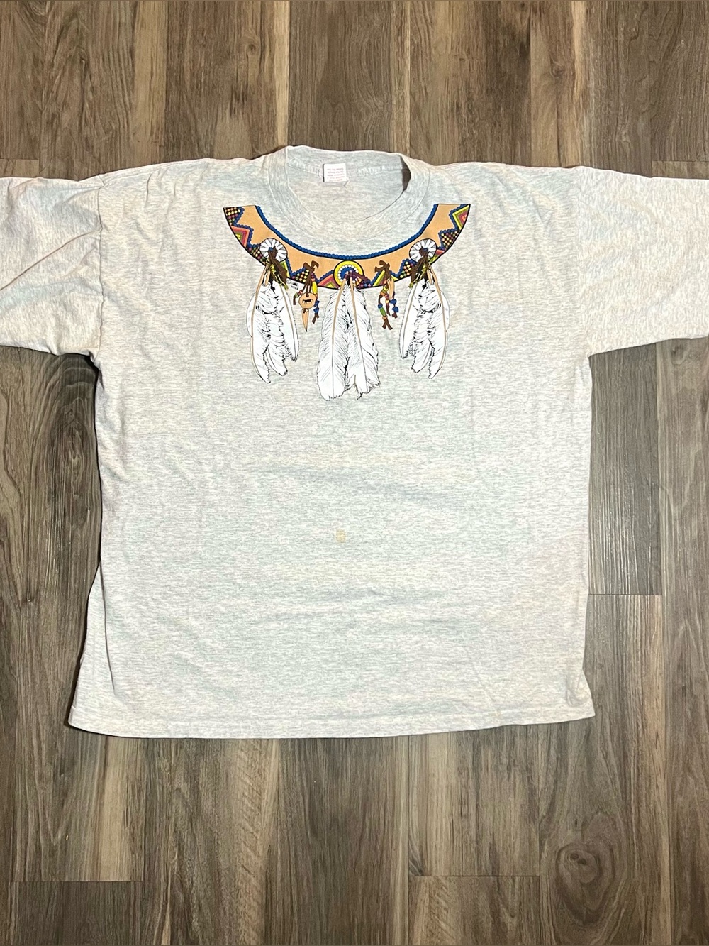 Vintage 80s Native American Southwestern Single Stitch T-Shirt Size XXL